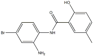 N-(2-amino-4-bromophenyl)-2-hydroxy-5-methylbenzamide 结构式