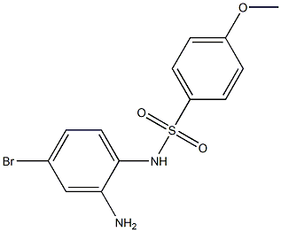 N-(2-amino-4-bromophenyl)-4-methoxybenzene-1-sulfonamide 结构式