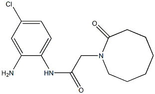 N-(2-amino-4-chlorophenyl)-2-(2-oxoazocan-1-yl)acetamide 结构式