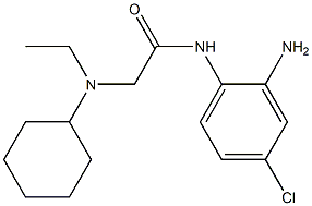 N-(2-amino-4-chlorophenyl)-2-[cyclohexyl(ethyl)amino]acetamide 结构式