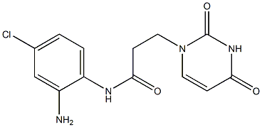 N-(2-amino-4-chlorophenyl)-3-(2,4-dioxo-1,2,3,4-tetrahydropyrimidin-1-yl)propanamide 结构式