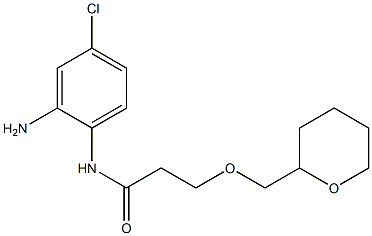 N-(2-amino-4-chlorophenyl)-3-(oxan-2-ylmethoxy)propanamide 结构式