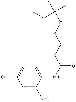 N-(2-amino-4-chlorophenyl)-4-[(2-methylbutan-2-yl)oxy]butanamide 结构式