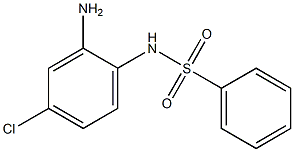 N-(2-amino-4-chlorophenyl)benzenesulfonamide 结构式