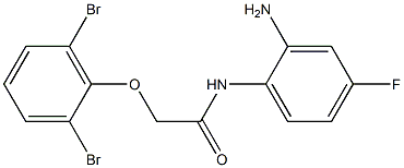 N-(2-amino-4-fluorophenyl)-2-(2,6-dibromophenoxy)acetamide 结构式