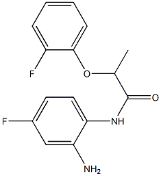 N-(2-amino-4-fluorophenyl)-2-(2-fluorophenoxy)propanamide 结构式