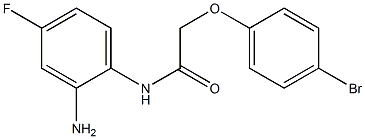 N-(2-amino-4-fluorophenyl)-2-(4-bromophenoxy)acetamide 结构式