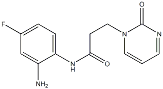 N-(2-amino-4-fluorophenyl)-3-(2-oxopyrimidin-1(2H)-yl)propanamide 结构式