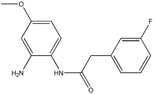 N-(2-amino-4-methoxyphenyl)-2-(3-fluorophenyl)acetamide 结构式