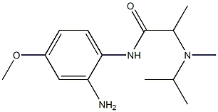 N-(2-amino-4-methoxyphenyl)-2-[isopropyl(methyl)amino]propanamide 结构式