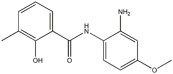 N-(2-amino-4-methoxyphenyl)-2-hydroxy-3-methylbenzamide 结构式