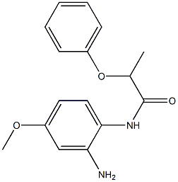 N-(2-amino-4-methoxyphenyl)-2-phenoxypropanamide 结构式