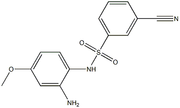 N-(2-amino-4-methoxyphenyl)-3-cyanobenzene-1-sulfonamide 结构式