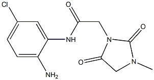 N-(2-amino-5-chlorophenyl)-2-(3-methyl-2,5-dioxoimidazolidin-1-yl)acetamide 结构式