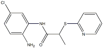 N-(2-amino-5-chlorophenyl)-2-(pyridin-2-ylsulfanyl)propanamide 结构式