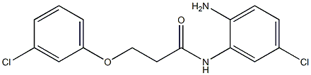 N-(2-amino-5-chlorophenyl)-3-(3-chlorophenoxy)propanamide 结构式