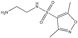 N-(2-aminoethyl)-3,5-dimethyl-1,2-oxazole-4-sulfonamide 结构式