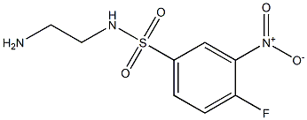 N-(2-aminoethyl)-4-fluoro-3-nitrobenzene-1-sulfonamide 结构式