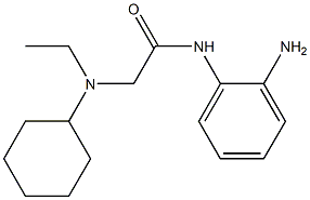 N-(2-aminophenyl)-2-[cyclohexyl(ethyl)amino]acetamide 结构式