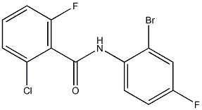 N-(2-bromo-4-fluorophenyl)-2-chloro-6-fluorobenzamide 结构式