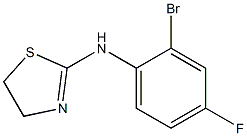 N-(2-bromo-4-fluorophenyl)-4,5-dihydro-1,3-thiazol-2-amine 结构式