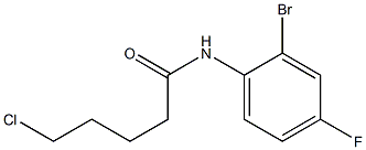 N-(2-bromo-4-fluorophenyl)-5-chloropentanamide 结构式