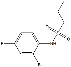 N-(2-bromo-4-fluorophenyl)propane-1-sulfonamide 结构式