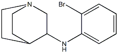 N-(2-bromophenyl)-1-azabicyclo[2.2.2]octan-3-amine 结构式