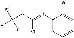 N-(2-bromophenyl)-2,2,2-trifluoroethanecarbonimidoyl chloride 结构式