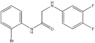 N-(2-bromophenyl)-2-[(3,4-difluorophenyl)amino]acetamide 结构式