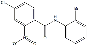N-(2-bromophenyl)-4-chloro-2-nitrobenzamide 结构式