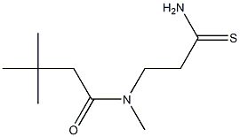 N-(2-carbamothioylethyl)-N,3,3-trimethylbutanamide 结构式
