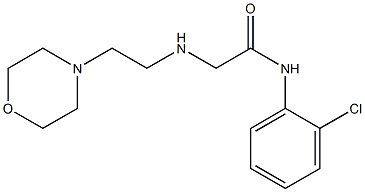 N-(2-chlorophenyl)-2-{[2-(morpholin-4-yl)ethyl]amino}acetamide 结构式