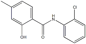 N-(2-chlorophenyl)-2-hydroxy-4-methylbenzamide 结构式