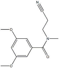 N-(2-cyanoethyl)-3,5-dimethoxy-N-methylbenzamide 结构式