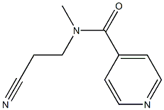 N-(2-cyanoethyl)-N-methylpyridine-4-carboxamide 结构式