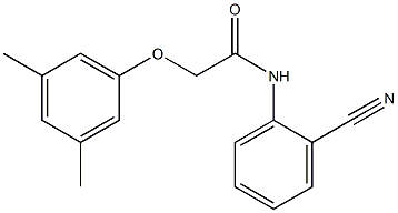 N-(2-cyanophenyl)-2-(3,5-dimethylphenoxy)acetamide 结构式