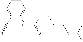 N-(2-cyanophenyl)-2-[2-(propan-2-yloxy)ethoxy]acetamide 结构式