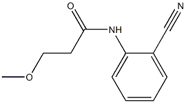 N-(2-cyanophenyl)-3-methoxypropanamide 结构式