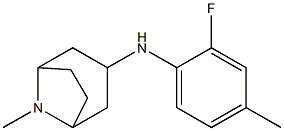 N-(2-fluoro-4-methylphenyl)-8-methyl-8-azabicyclo[3.2.1]octan-3-amine 结构式