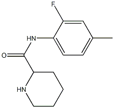 N-(2-fluoro-4-methylphenyl)piperidine-2-carboxamide 结构式