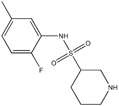 N-(2-fluoro-5-methylphenyl)piperidine-3-sulfonamide 结构式