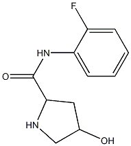 N-(2-fluorophenyl)-4-hydroxypyrrolidine-2-carboxamide 结构式