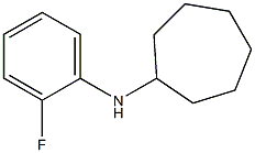 N-(2-fluorophenyl)cycloheptanamine 结构式