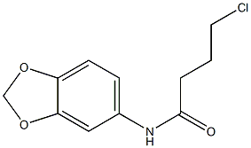 N-(2H-1,3-benzodioxol-5-yl)-4-chlorobutanamide 结构式