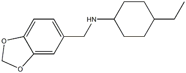 N-(2H-1,3-benzodioxol-5-ylmethyl)-4-ethylcyclohexan-1-amine 结构式