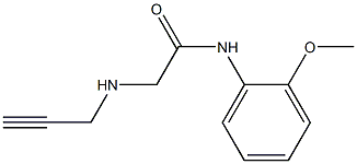 N-(2-methoxyphenyl)-2-(prop-2-yn-1-ylamino)acetamide 结构式
