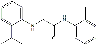 N-(2-methylphenyl)-2-{[2-(propan-2-yl)phenyl]amino}acetamide 结构式