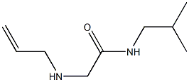 N-(2-methylpropyl)-2-(prop-2-en-1-ylamino)acetamide 结构式