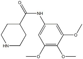 N-(3,4,5-trimethoxyphenyl)piperidine-4-carboxamide 结构式